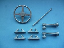 Modellboot Weißmetall
