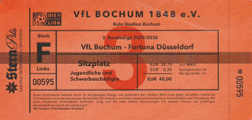 Ticket vfl bochum fortuna - vfl,