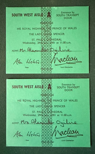 Antike royal wedding tickets - antike,