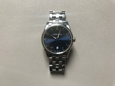 Hamilton Jazzmaster Thinline Herrenarmbanduhr H385111 Blau Silber Edelstahl
