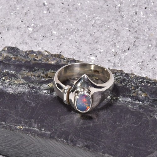 Opal dublette ring 925er - opal,