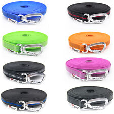 20 mm Schleppleine Hundeleine gummiert Sicherheitskarabiner verschiedene Farben