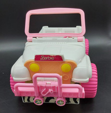 BARBIE JEEP - CABRIO - MATTEL - gut erhalten - 1987 - weiß - pink