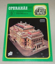 Modellbaubogen Bastelbogen 1986 Ungarn Magyar Média * Staatsoper Budapest 1:200