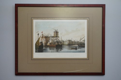 Lithografie handkoloriert j - lithografie,