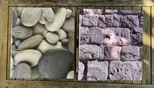 2 Ordner A4/breit - Motiv Stein - neuwertig/makellos