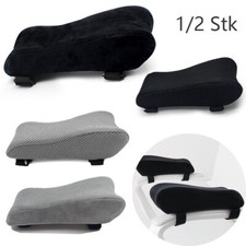 1/2X Armlehnenpolster Bürostuhl Rollstuhl Armauflage Memory Schaum Armkissen DE