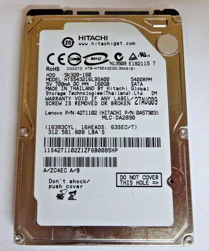 Hitachi 160gb - hitachi,