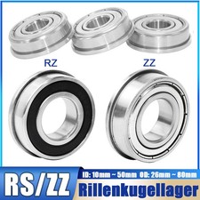 Miniatur-Kugellager mit Flansch / Bundlager F6000 ~ F6010 RS/ZZ Rillenkugellager