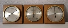Wetterstation - Holz-Wetterstation - Barometer - Hygrometer - Thermometer