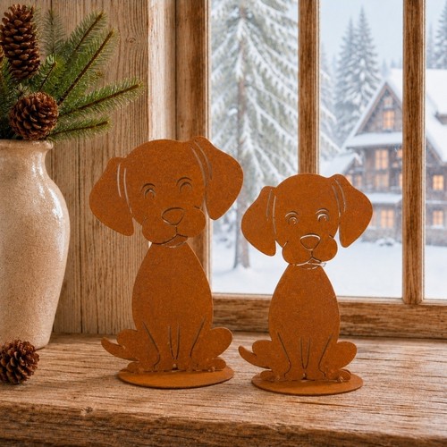 Edelrost figuren 2er set - edelrost,