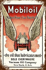 Retro Blechschild MOBIL OIL 30