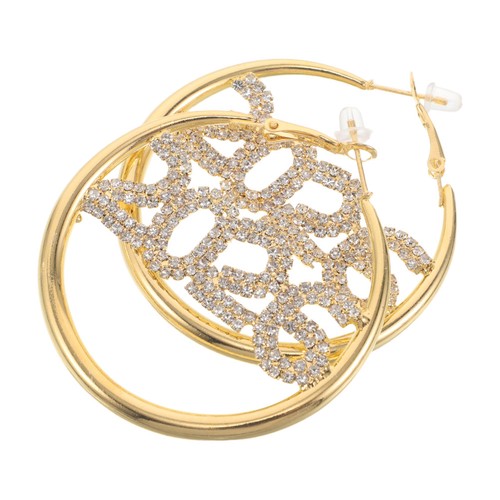 Große diamant creolen - große, diamant-creolen