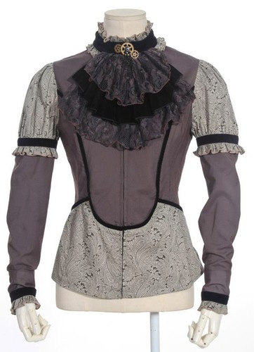 Vintage bluse jabot - vintage,