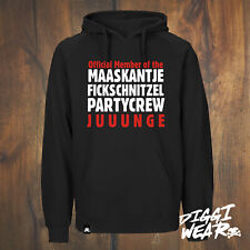 NEW KIDS - OFFICIAL MEMBER MAASKANTJE FICKSCHNITZEL PARTY CREW FUN HOODIE S-5XL