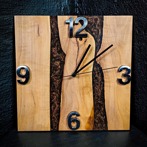Wanduhr aus kirschholz - wanduhr,