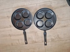 2x Pancake Bini Pfanne Kleine Pfannkuchen Eier Muldenpfanne
