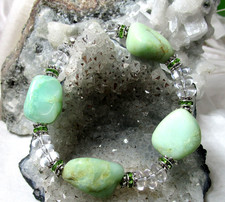 CHRYSOPRAS  BERGKRISTALL