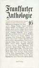 Frankfurter anthologie 16 - frankfurter, anthologie,