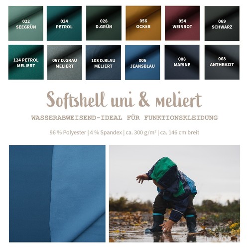 Softshell meterware uni - uni, &