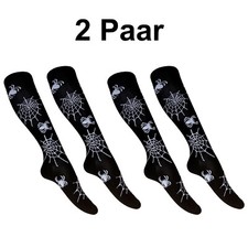2x Kniestrümpfe Socken Spinne