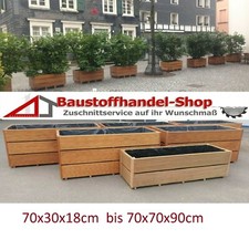 Blumenkasten Pflanzkasten Blumentrog Pflanzkübel Holztrog aus Garapa Bangkirai 