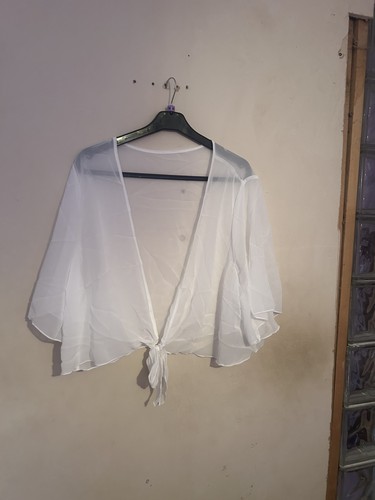 Damen chiffon weiß - weiß, cover