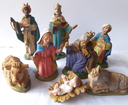 Krippe figur heilige - 8x,