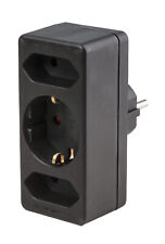 Euro Multistecker 2+1, schwarz - 21404