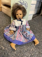 Jeckle Jansen Künstlerpuppe Puppe Vinyl Puppe 44 cm. Top Zustand