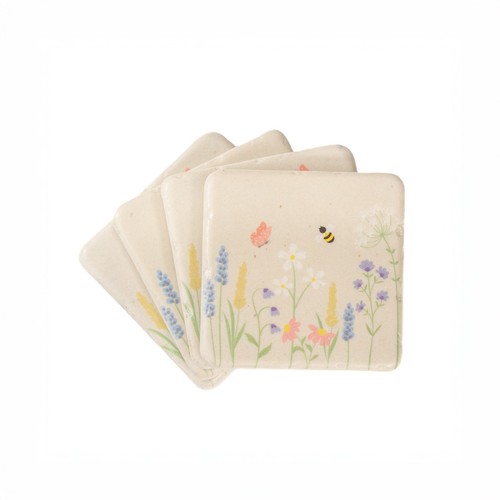 Meadow floral untersetzer 4er - untersetzer,