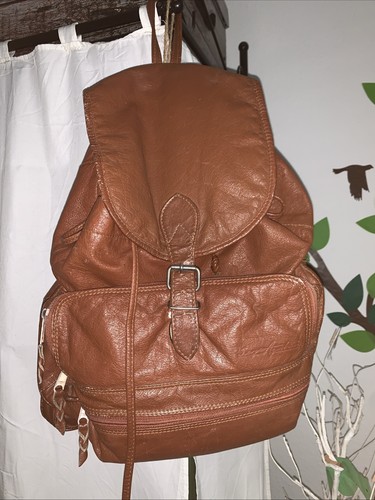 Echtleder rucksack cognac - echtleder,
