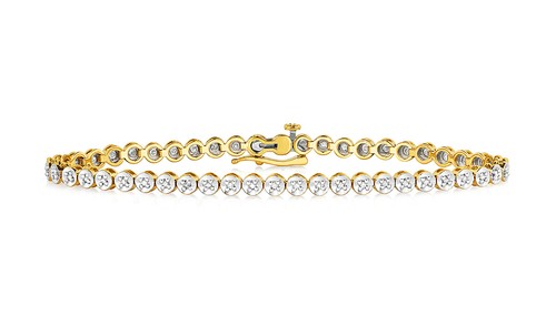 Diamant tennis armband massiv - diamant,