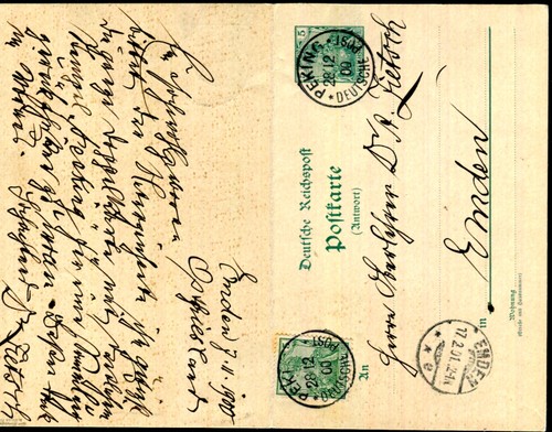 Deutsche kolonien china - kolonien, 1900