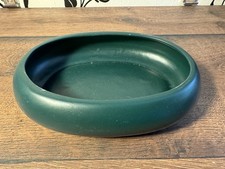 Vintage Keramikschale – grün, rund – Pflanz- oder Dekoschale