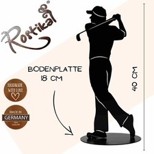 Golfspieler Figur schwarz Golf
