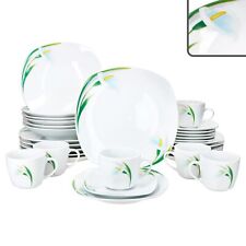 30tlg Kombiservice White Calla