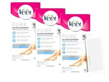Veet Pure Kaltwachsstreifen Sensible Haut Beine Körper 60 Streifen 3 x 20 Stück