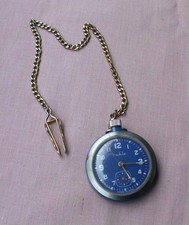 Vintage Taschenuhr mit Kette ruhla RUHLA Made in GDR