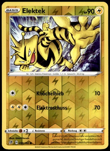 Elektek reverse holo - holo, häufig