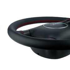 Lenkradhülle Lenkradbezug Echtleder Lenkrad Bezug passend VW T4 Naht rot