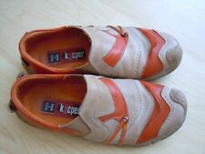 Damen-Slipper, Leder, orange-taupe, Marke: kacper, Gr. 36