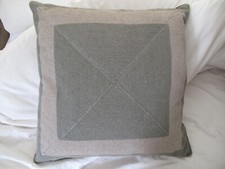 Kissen 55cm eckig gehäkelt - kissen,
