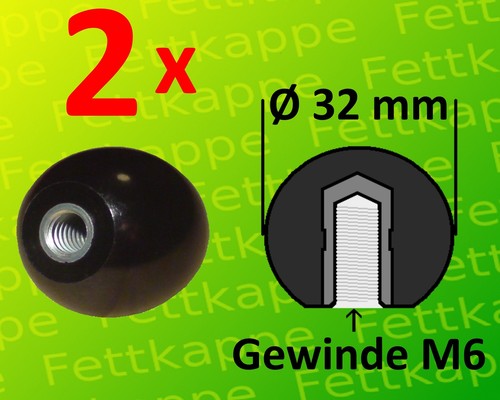 Kugelknopf m6 ø32mm - m6,