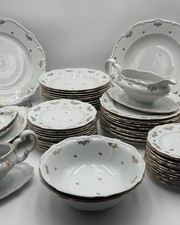 Umfangreiches Speiseservice Porzellan Weimar Katharina 12 Personen Geschirr