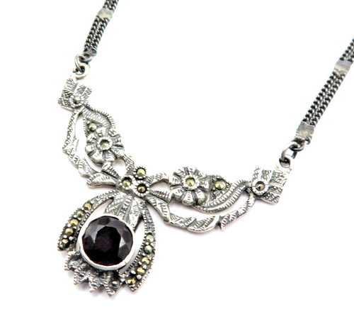 Edles jugendstil collier 925 - jugendstil,
