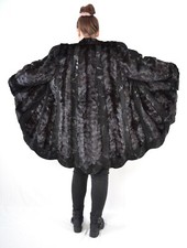 A3736 ECHT NERZ JACKE PELZ MANTEL LEDER PELZJACKE NERZJACKE SWINGER MINK JACKET