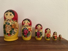 Matroschka, Matrjoschka, 6-teilig, russische Holzpuppen, Babuschka