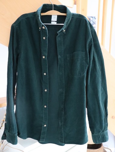 Grünes feincord kord hemd - h&m,