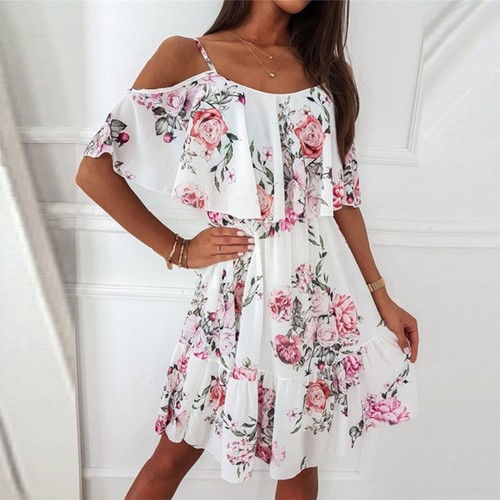 Neu sommerkleid damen - damen, kurzarm